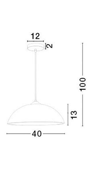 Nova Luce VINCA Pendelleuchte E27 Weiß 100x40cm dimmbar 600822