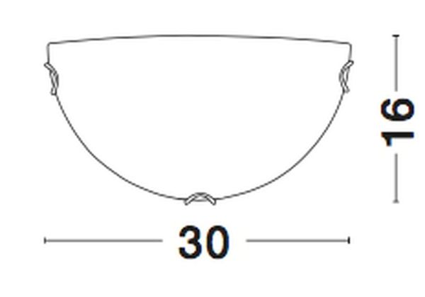 Nova Luce GIORNO Wandleuchte E27 Weiß 30x7,5x16cm dimmbar 605803