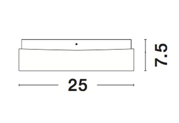 Nova Luce CUBE Deckenleuchte E27 Weiß 25x25x7,5cm dimmbar 6110042