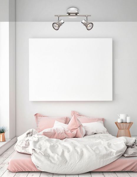 Nova Luce GALERIA Deckenleuchte GU10 2-fach Nickel 25x7,8x16,5cm dimmbar 663002