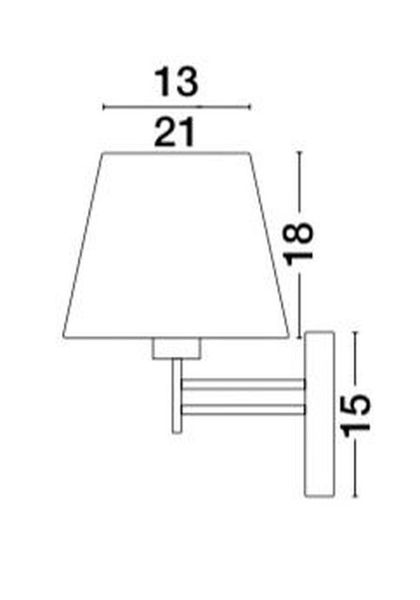 Nova Luce LOGAN Wandleuchte E27 Chrom 21x25,5x32cm dimmbar 8126162