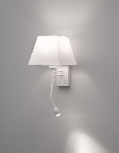 Nova Luce VALENCIA Wandleuchte LED&E27 2-fach Weiß 3W Warmweiss 21x25,5x40cm 8127401