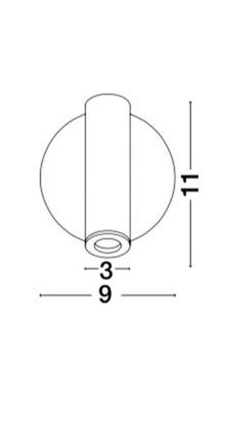 Nova Luce LAREDO LED Wandleuchte Weiß 3W Warmweiss 11x9x11cm 8140521