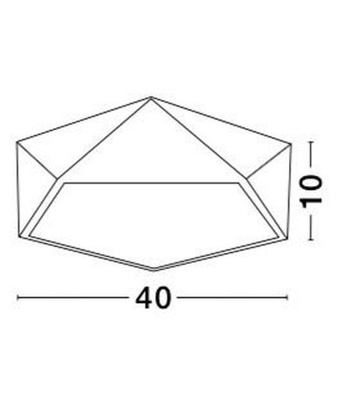 Nova Luce DARIUS Deckenleuchte E27 Schwarz 10x40cm dimmbar 8186202