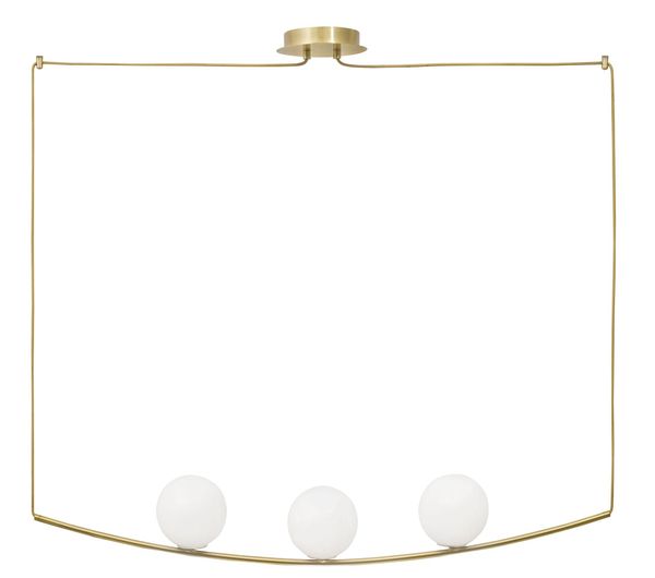 Nova Luce VITTON Pendelleuchte E14 3-fach Gold 122x15x180cm dimmbar 8279602