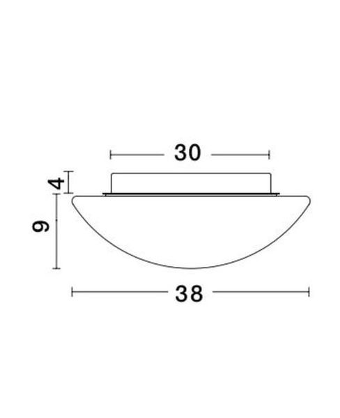 Nova Luce BREST Deckenleuchte E27 2-fach Weiß 13x38cm dimmbar 832403