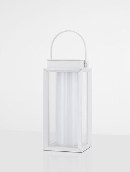 Nova Luce VERHAL LED Dekorative Stehleuchte Weiß 2W IP54 Warmweiss 16x16x47,5cm dimmbar 9002861