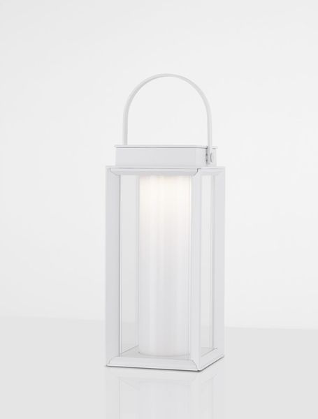 Nova Luce VERHAL LED Dekorative Stehleuchte Weiß 2W IP54 Warmweiss 16x16x47,5cm dimmbar 9002861