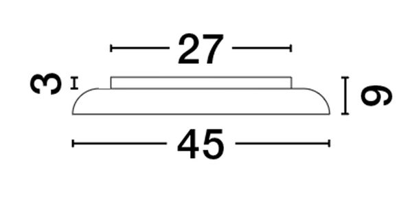 Nova Luce LINUS LED Deckenleuchte Weiß 40W Steuerbare Lichtfarbe 9x45cm dimmbar 9005653
