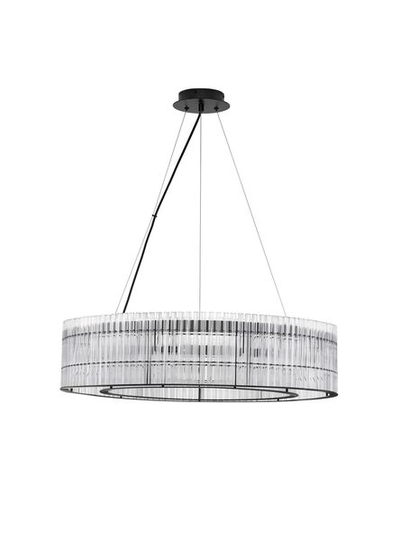 Nova Luce BAROK Pendelleuchte G9 9-fach Schwarz 210x70cm dimmbar 9006056