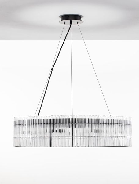 Nova Luce BAROK Pendelleuchte G9 9-fach Schwarz 210x70cm dimmbar 9006056