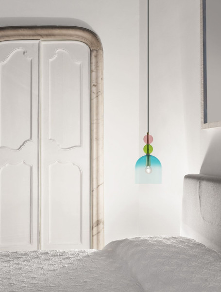 Nova Luce MURANO Pendelleuchte E14 Gold 184,5x16cm dimmbar 9009233