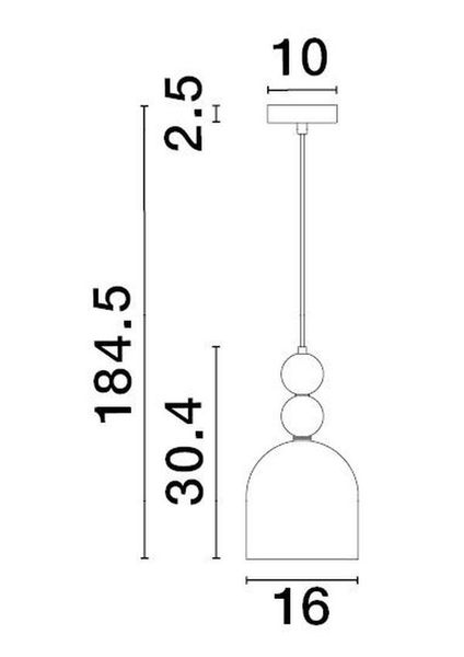 Nova Luce MURANO Pendelleuchte E14 Gold 184,5x16cm dimmbar 9009233