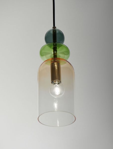 Nova Luce MURANO Pendelleuchte E14 Gold 184x10,8cm dimmbar 9009235