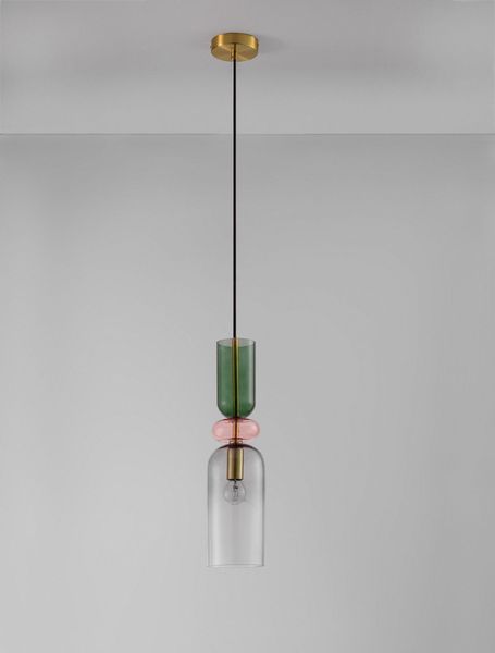 Nova Luce MURANO Pendelleuchte E14 Gold 198x10,8cm dimmbar 9009236