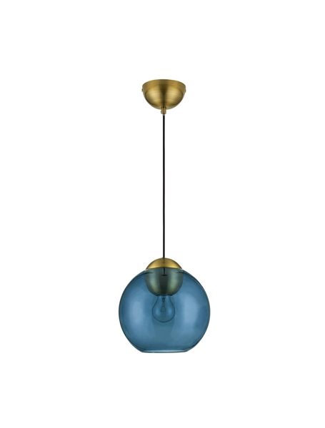 Nova Luce MIDORI Pendelleuchte E27 Gold Blau 182,5x24cm dimmbar 9009240