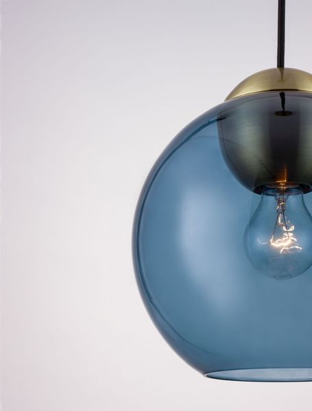 Nova Luce MIDORI Pendelleuchte E27 Gold Blau 182,5x24cm dimmbar 9009240