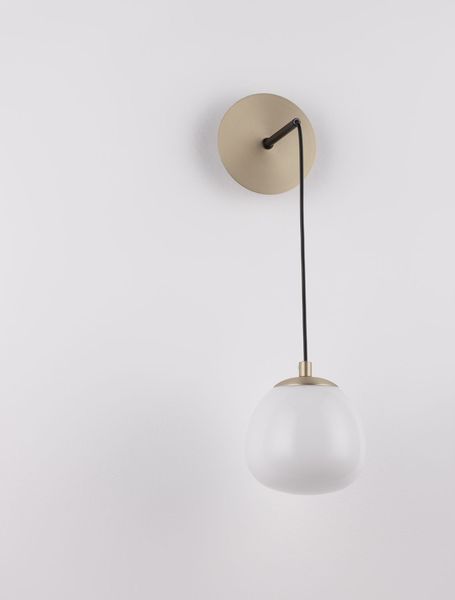 Nova Luce THE EGG Wandleuchte G9 Gold 13x20x40cm dimmbar 9009262