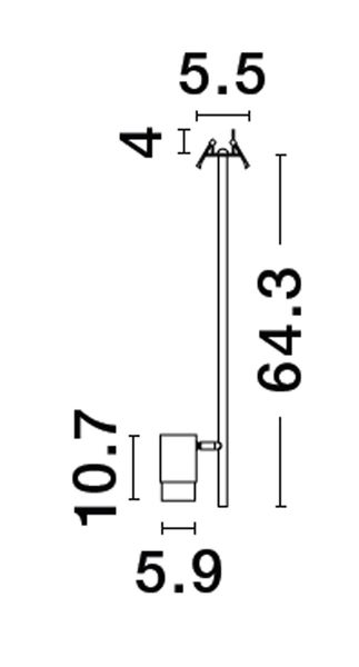Nova Luce PONGO Pendelleuchte GU10 Schwarz 64,3x5,9cm dimmbar 9010217