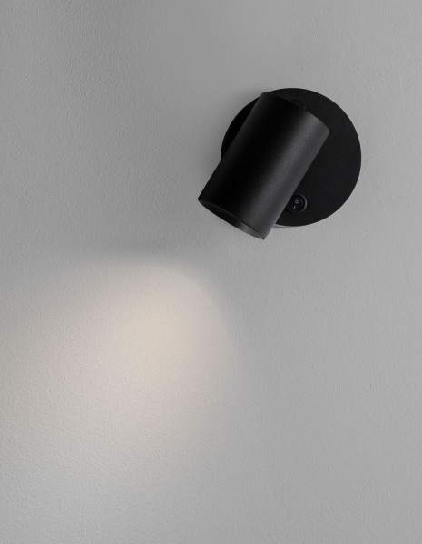 Nova Luce NET Wandleuchte GU10 Schwarz 10,5x5,7cm dimmbar 9011922