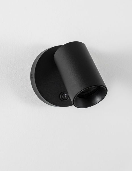 Nova Luce NET Wandleuchte GU10 Schwarz 10,5x5,7cm dimmbar 9011922