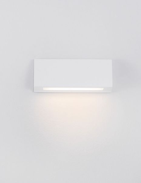 Nova Luce LIV LED Wandleuchte Weiß 3,5W IP54 Warmweiss 13x3x5,5cm 9018061
