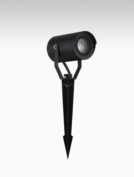 Nova Luce KIMIKO Spießleuchte GU10 Schwarz 10W IP54 7x12,5x21cm dimmbar 9026127