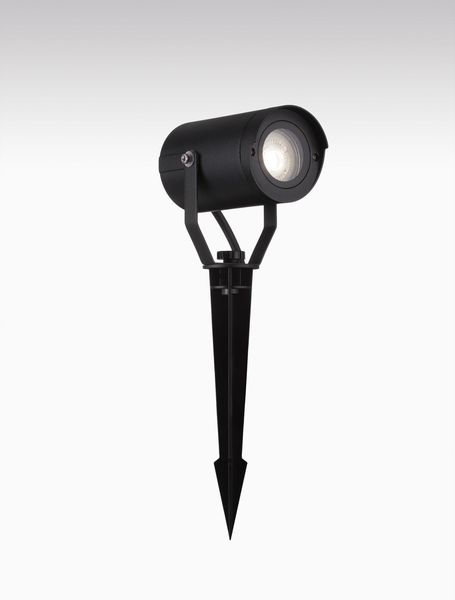 Nova Luce KIMIKO Spießleuchte GU10 Schwarz 10W IP54 7x12,5x21cm dimmbar 9026127