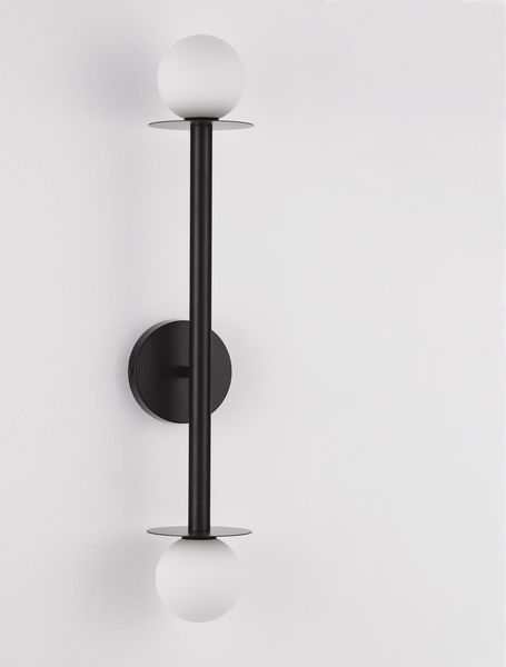 Nova Luce PIELO Wandleuchte G9 2-fach Schwarz 12x14x67cm dimmbar 9043317