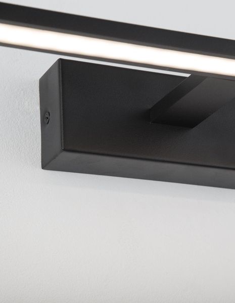 Nova Luce MONDRIAN LED Wandleuchte Schwarz 12W IP44 Warmweiss 41,5x14x6cm 9053122