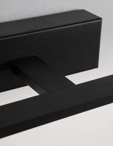 Nova Luce MONDRIAN LED Wandleuchte Schwarz 20W IP44 Warmweiss 62x14x6cm 9053202