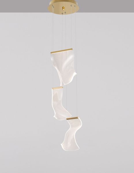 Nova Luce SIDERNO LED Pendelleuchte Gold 16W Warmweiss 150x28cm 9054441