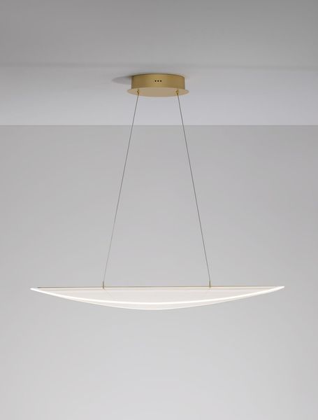 Nova Luce AGOS LED Pendelleuchte Gold 32W Warmweiss 95x56x150cm dimmbar 9054450