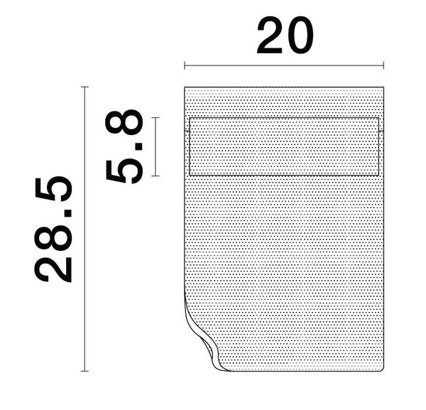 Nova Luce AGOS LED Wandleuchte Gold 6W Warmweiss 20x7,4x28,5cm 9054454
