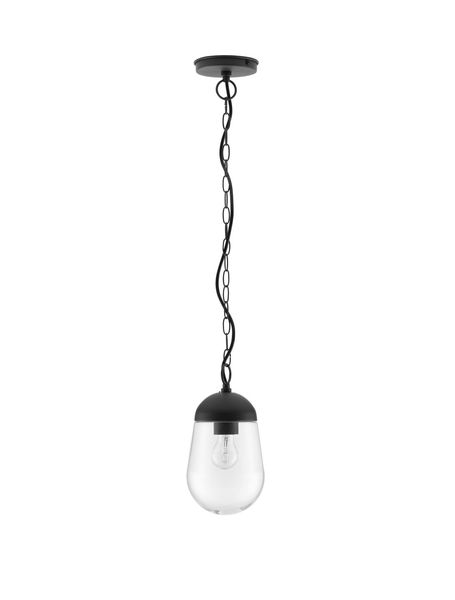Nova Luce OMIKA Hängeleuchte E27 Grau 12W IP54 15x15x88,5cm dimmbar 9060197