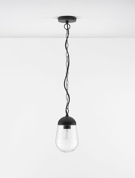 Nova Luce OMIKA Hängeleuchte E27 Grau 12W IP54 15x15x88,5cm dimmbar 9060197