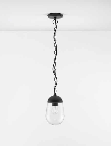 Nova Luce OMIKA Hängeleuchte E27 Grau 12W IP54 15x15x88,5cm dimmbar 9060197