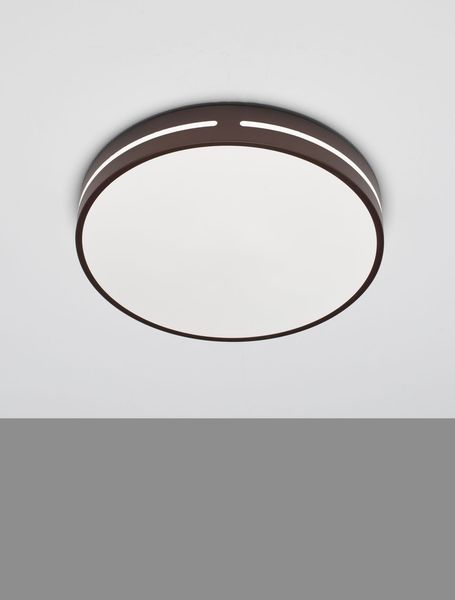 Nova Luce WHEEL LED Deckenleuchte Kaffeebraun 30W Warmweiss 6x45cm 9081212