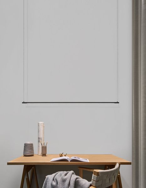 Nova Luce ELETTRA LED Pendelleuchte Schwarz 20W Warmweiss 120x7x150cm 9088101