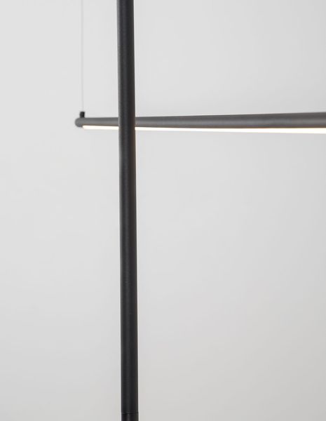 Nova Luce ELETTRA LED Pendelleuchte Schwarz 5W Warmweiss 200x1,5cm 9088103