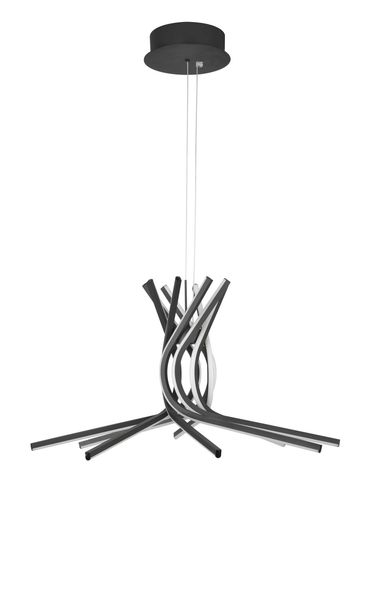Nova Luce NARVI LED Pendelleuchte Schwarz 60W Warmweiss 150x80cm dimmbar 9100281