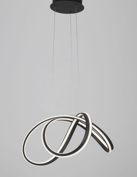 Nova Luce TRUNO LED Pendelleuchte Schwarz 60W Warmweiss 120x52cm dimmbar 9104722