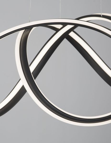 Nova Luce TRUNO LED Pendelleuchte Schwarz 60W Warmweiss 120x52cm dimmbar 9104722