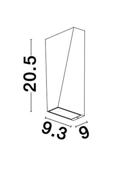 Nova Luce VEIRO LED Wandleuchte Anthrazit 6W IP65 Warmweiss 9x9,3x20,5cm 9104835