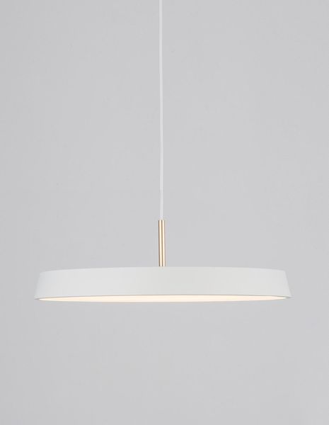 Nova Luce VETRO LED Pendelleuchte Weiß 35W Warmweiss 120x50cm 910621