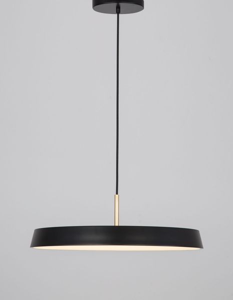 Nova Luce VETRO LED Pendelleuchte Schwarz 35W Warmweiss 120x50cm 910622