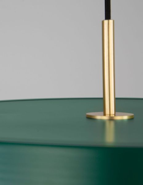 Nova Luce VETRO LED Pendelleuchte Grün 35W Warmweiss 120x50cm 910623