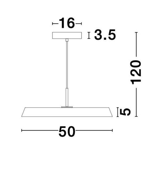 Nova Luce VETRO LED Pendelleuchte Grün 35W Warmweiss 120x50cm 910623