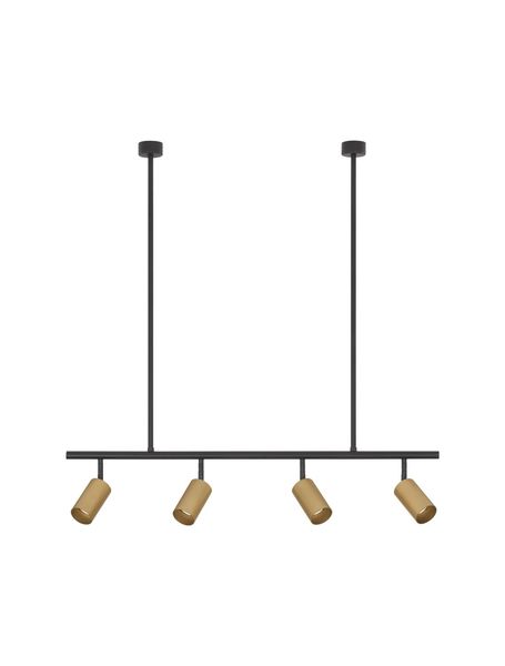 Nova Luce POGNO Pendelleuchte GU10 4-fach Schwarz 96x10x87,5cm dimmbar 9111459