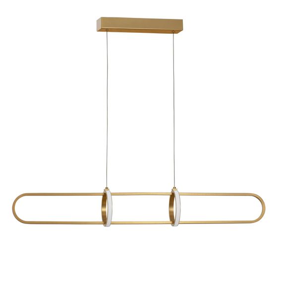 Nova Luce ARTE LED Pendelleuchte Gold 29W Warmweiss 90x13x120cm dimmbar 9113122